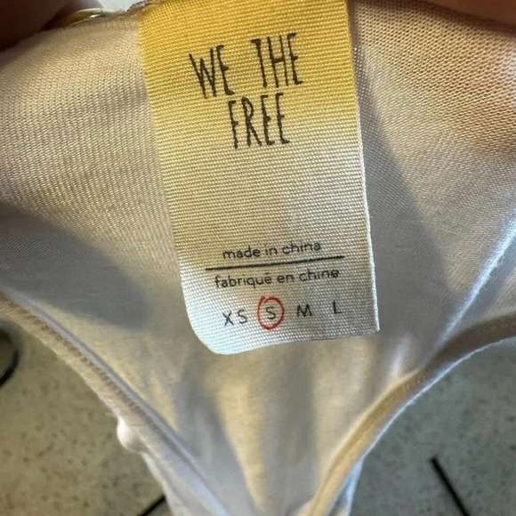 Free People We the Free Amelia Tank Casual Relaxed White Size Small - Picture 5 of 7